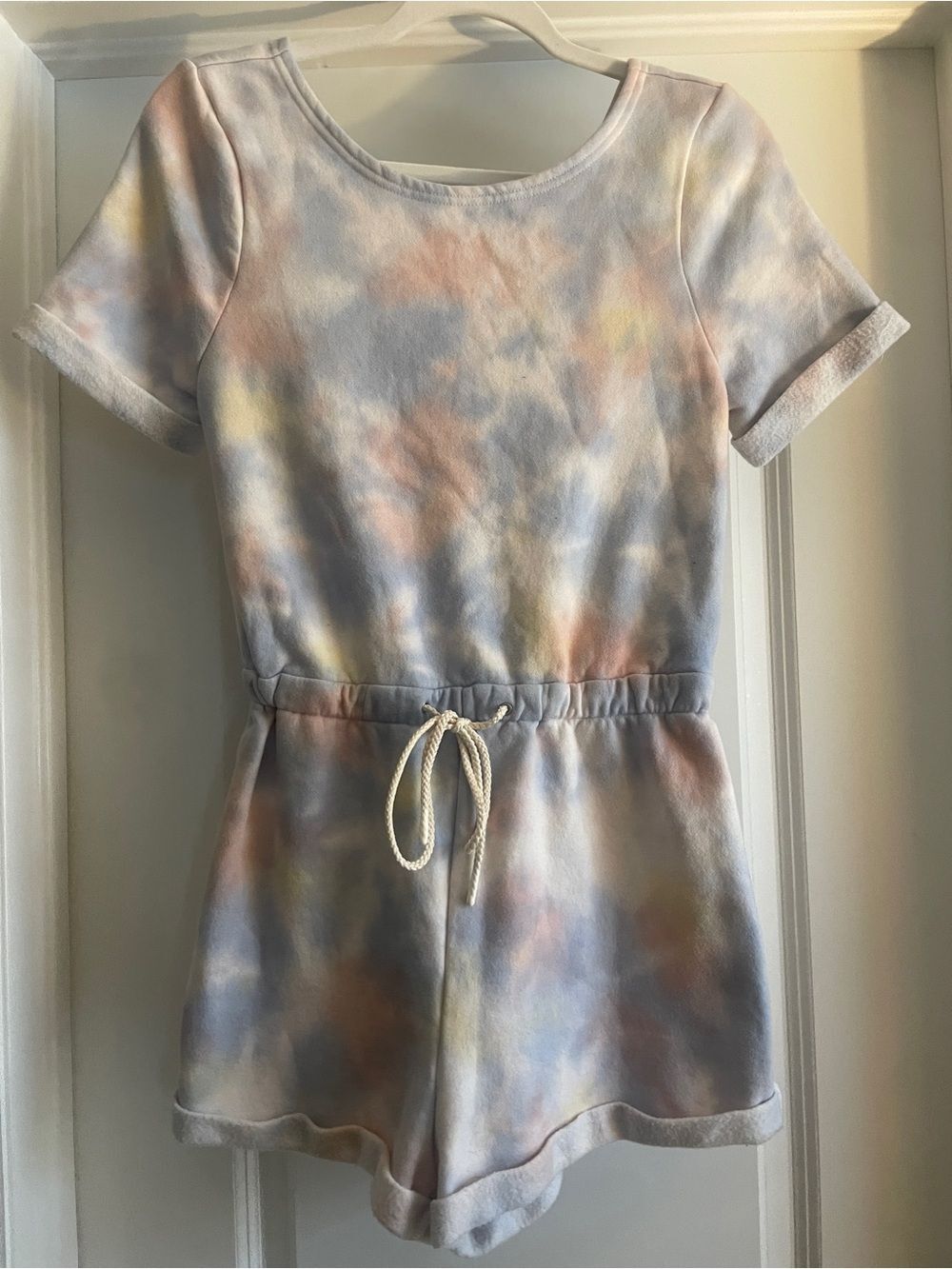 Out From Under Urban Outfitters Tie-Dye Pastel Twist Back Romper Size Small NWT
